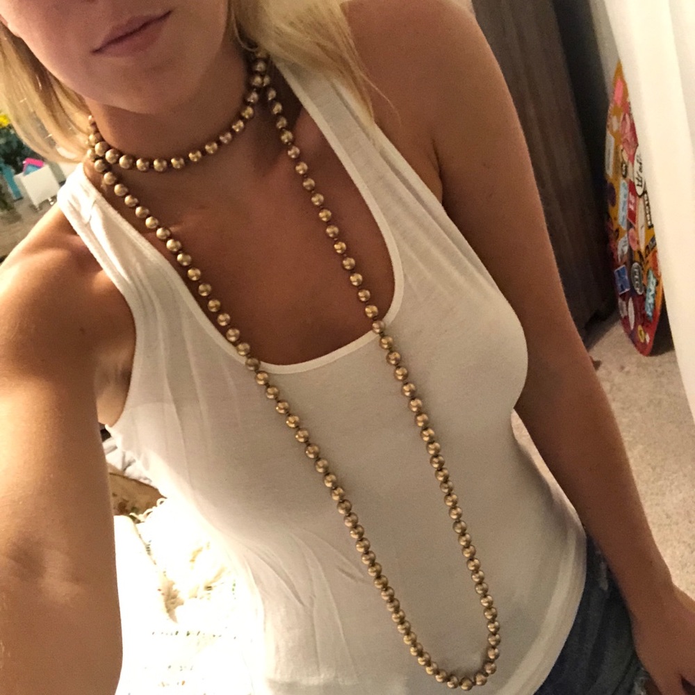 Long good wrap necklace